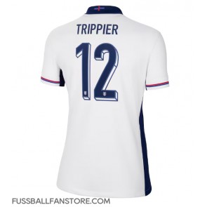 England Kieran Trippier #12 Replik Heimtrikot Damen EM 2024 Kurzarm